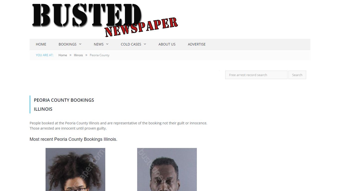 Peoria County, IL Mugshots - BUSTEDNEWSPAPER.COM